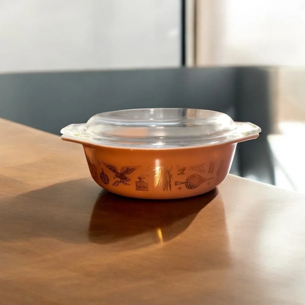 Pyrex Early American 045 Oval Casserole Dish